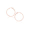 14k Rose Gold Polished Hoop Earrings (25 mm)